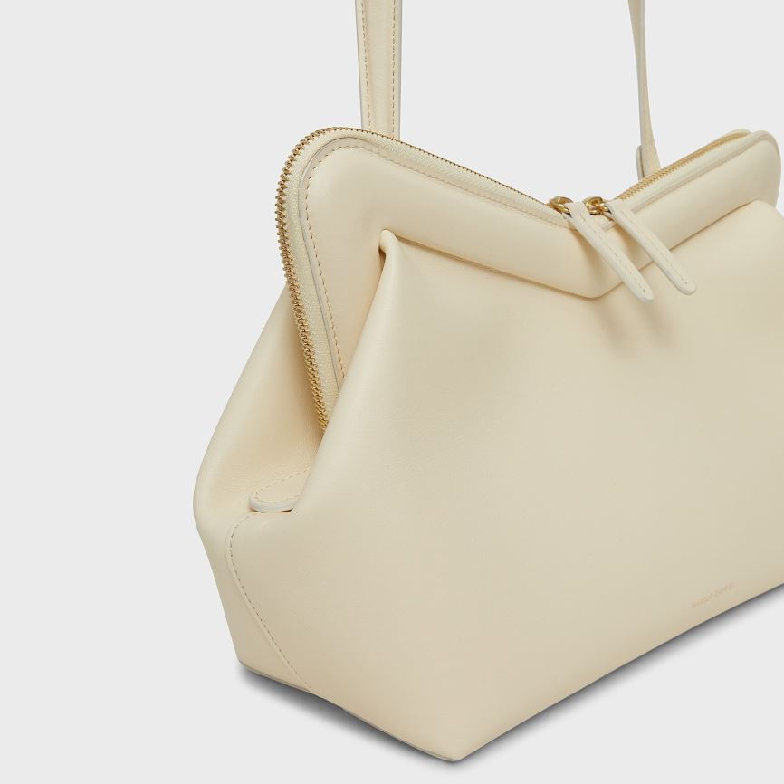 Women's Mansur Gavriel M Frame Shoulder Bags Cream | AU 6502ZV